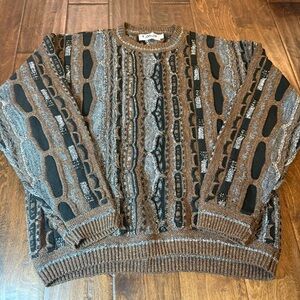 Vintage Lavane New York Coogi Inspired Knit Chunky Sweater size Large